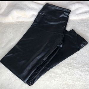 Faux Leather Leggings w/ Tummy Tucker XL NWT